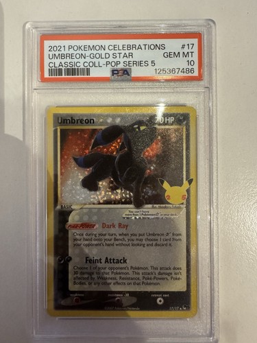 Umbreon gold star celebrations - star,